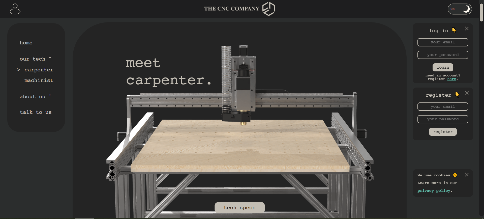 'Carpenter' page.